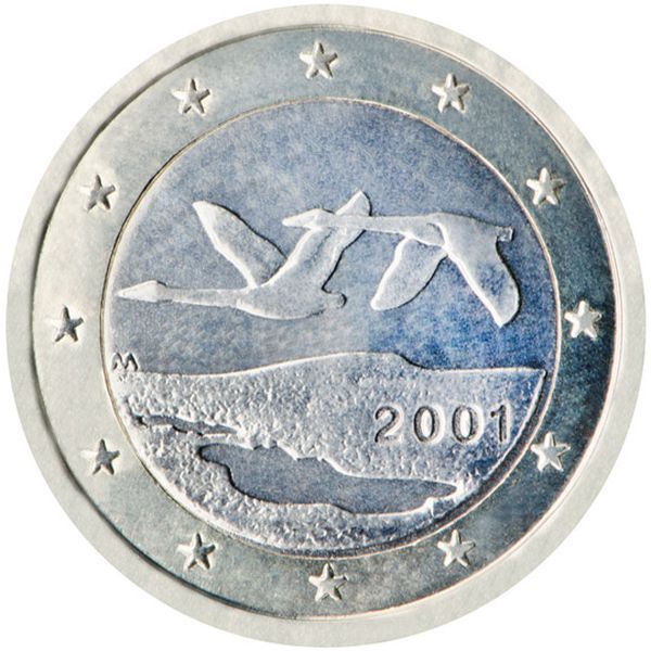 1-euromunt finland 2001 vogel meer waard dan 1 euro
