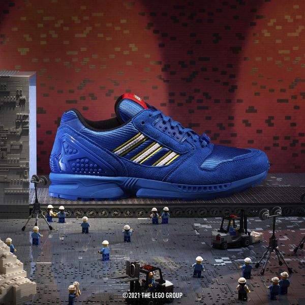adidas ZX 8000 x LEGO, sneakers, primaire kleuren, blauw