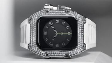 duurste apple watch bandje ter wereld, golden concept, case, diamanten
