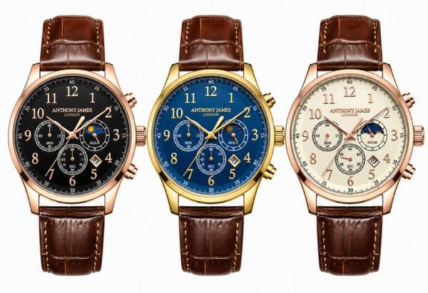 Anthony James Moonphase Chronograph horloges onder de 100 euro herfst 2026