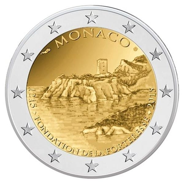 Deze 2-euromunt is 4.595 euro waard en zo zijn er nog meer, monaco 800 jaar vesting 2015