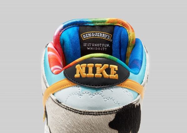 nike sneakers, ben & jerry's, chunky dunky