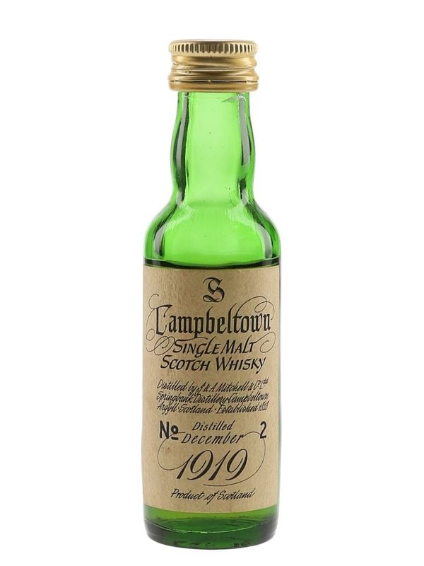 Duurste mini whisky, Springbank 1919