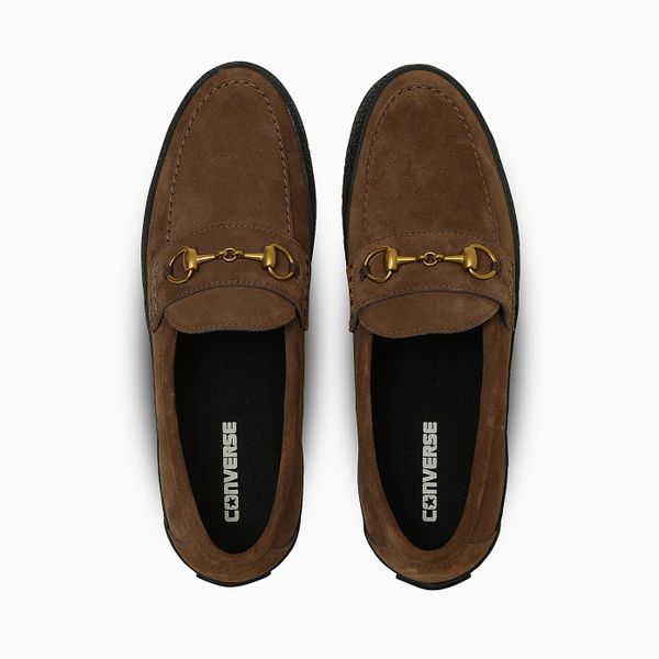 converse bit loafers nieuwe skate sneakers bruin