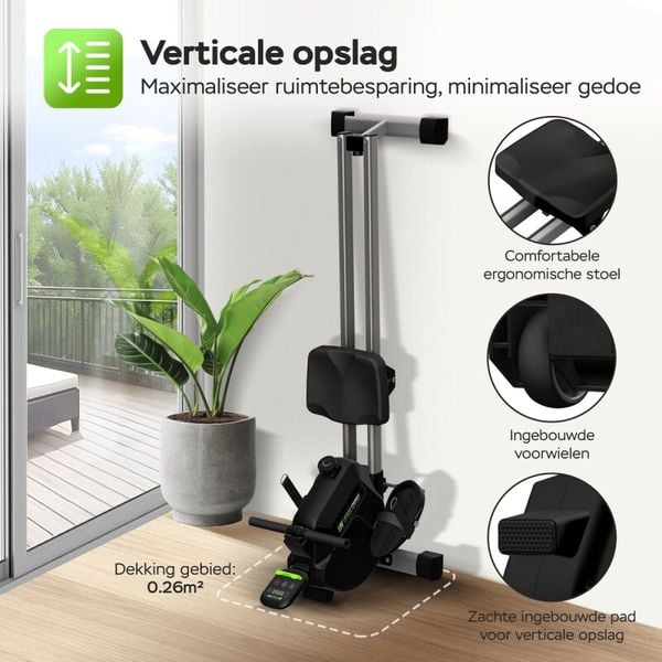 SportTronic® ST-X8 Professionele Roeimachine full body fitnessapparaat 189 euro korting