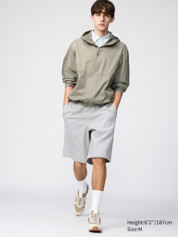 Uniqlo dropt wijde korte broek à €29,90 met perfecte skate-fit short sweatstof grijs joggingbroek