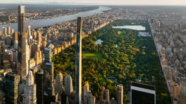 steinway tower, dunste wolkenkrabber in de wereld, new york, central park