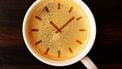 Het perfecte tijdstip om koffie te drinken en allicht begin je te vroeg