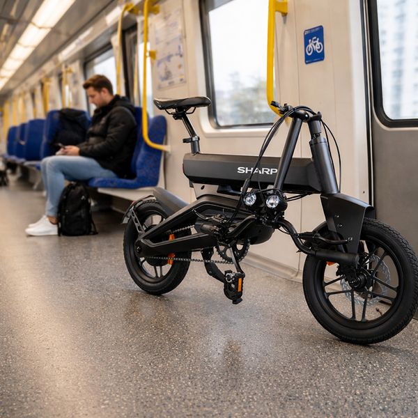 Sharp BK-AD04-EB Elektrische Vouwfiets e-bike anti fatbike 999 euro deal