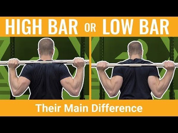 High bar low bar squat