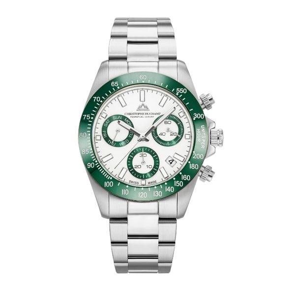 Christophe Duchamp - Grand Mont Ceramic goud zilver groen stijlvolle horloges onder de 500 euro die rolex doen vergeten