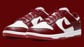 Nike dropt de Dunk Low Retro sneakers in het bloedrood met wit