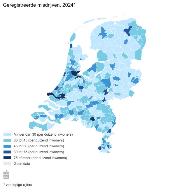 zware misdaad toegenomen zo veilig is jouw woonplaats op basis van nieuwe cbs cijfers