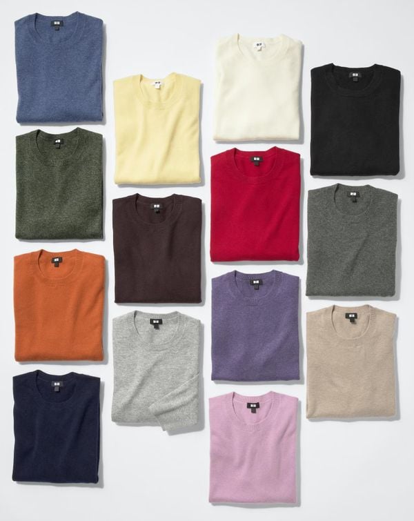 Uniqlo dropt betaalbare 100% kasjmier trui in 16 basic kleuren