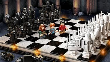 lego, zweinstein toverschaken, schaakbord, harry potter, set, bouwset