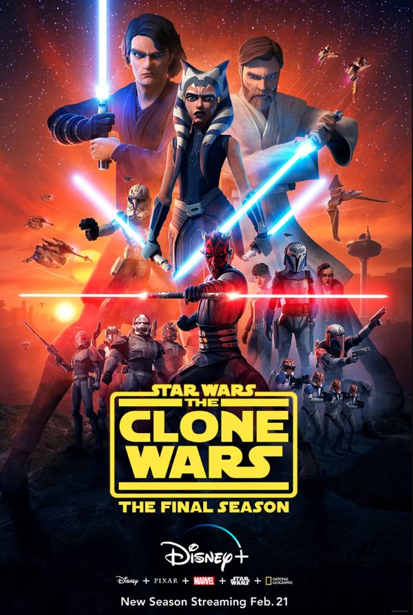 f Star Wars: The Clone Wars premieres on Disney Plus