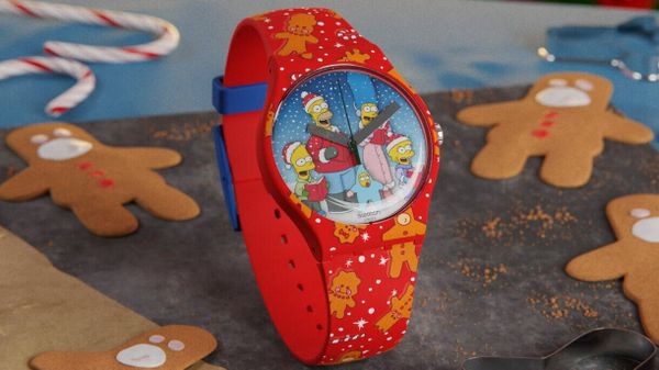 swatch simpons betaalbare horloges wondrous winter wonderland kerst