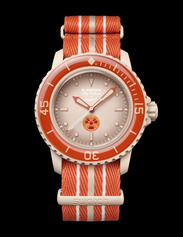 swatch blancpain horloges acrtic ocean oranje bioceramic scuba